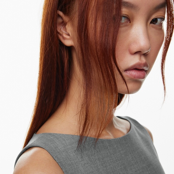 Aritzia Babaton⎜BOND DRESS⎜HEATHERED MEDIUM GREY - Picture 3 of 16